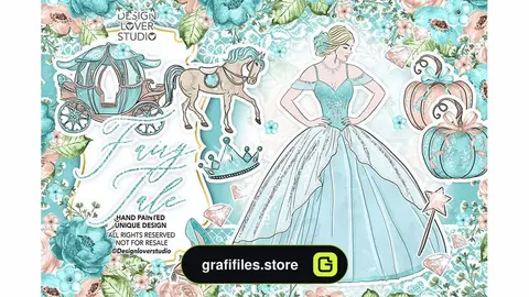 کلیپ آرت آبرنگی Fairy Tale design