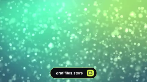 بک گراند موشن گرافیک Falling Green Particles