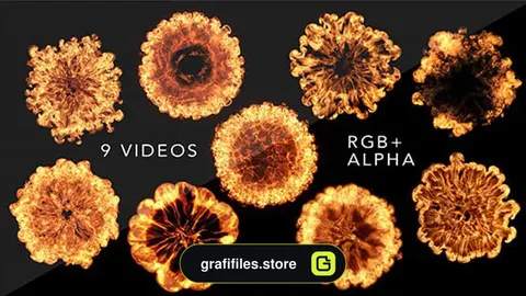 فوتیج انفجار موج آتش