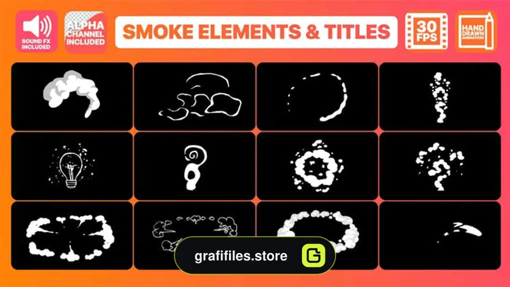 المان موشن گرافیک دود Flash FX Smoke Elements Pack