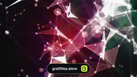 فوتیج Glass Geometric Panes In Motion