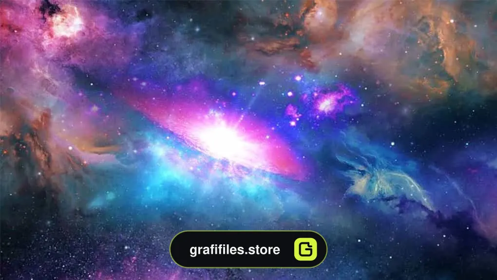 فوتیج کهکشان Glowing Galaxy
