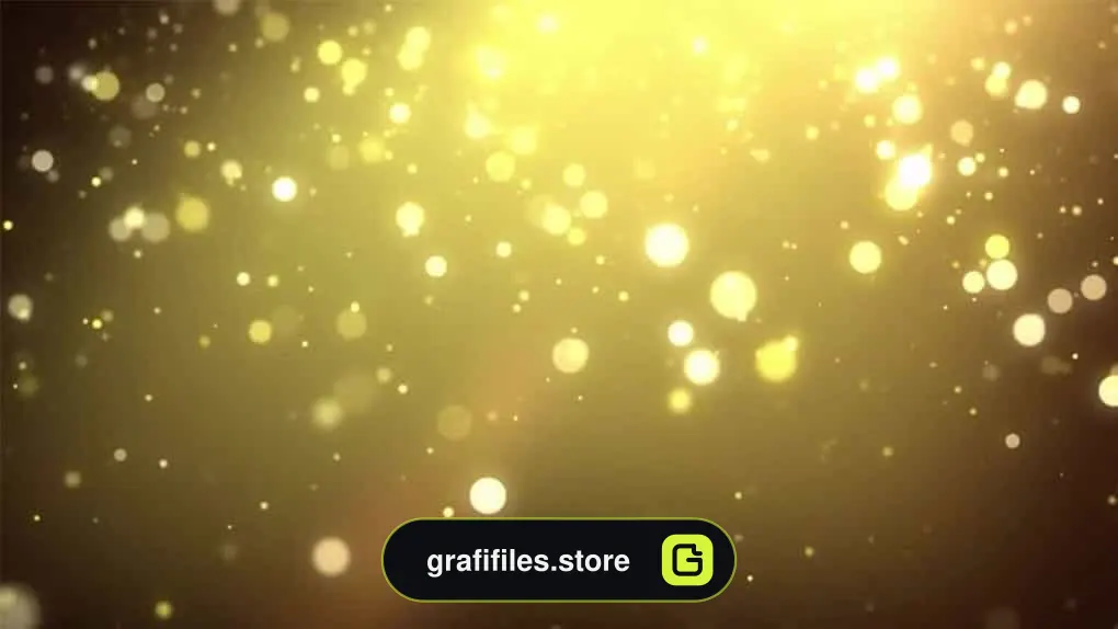 بک گراند موشن گرافیک Golden Particle Shower