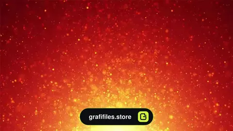بک گراند متحرک پارتیکل طلایی Golden Particles Background