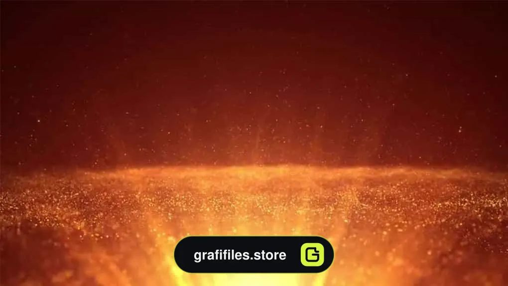 بک گراند موشن گرافیک پارتیکل طلایی Golden Particles Rays