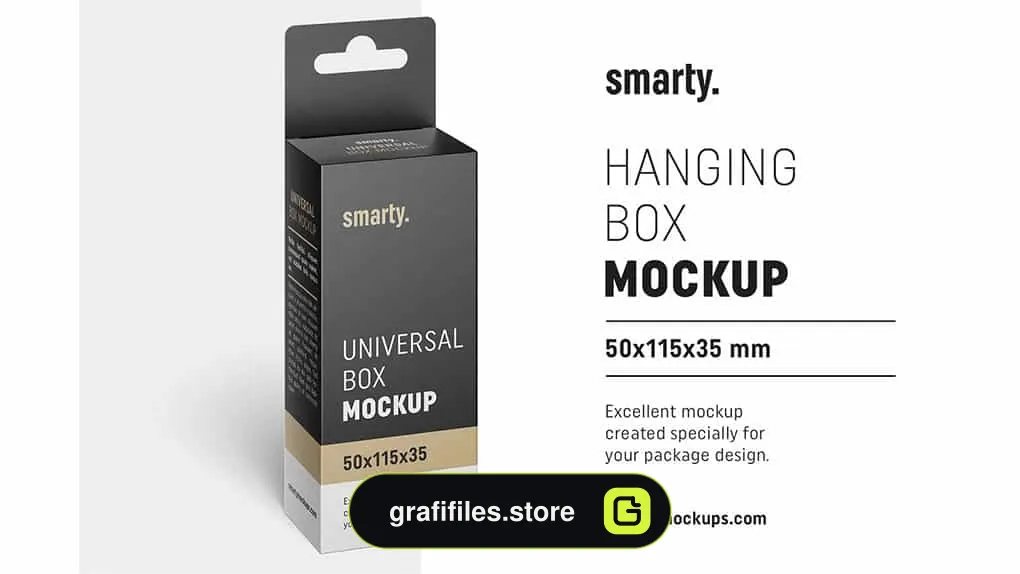 موکاپ جعبه Hanging Box Mockup