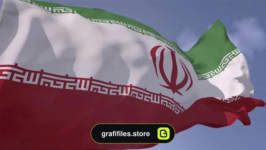فوتیج پرچم ایران