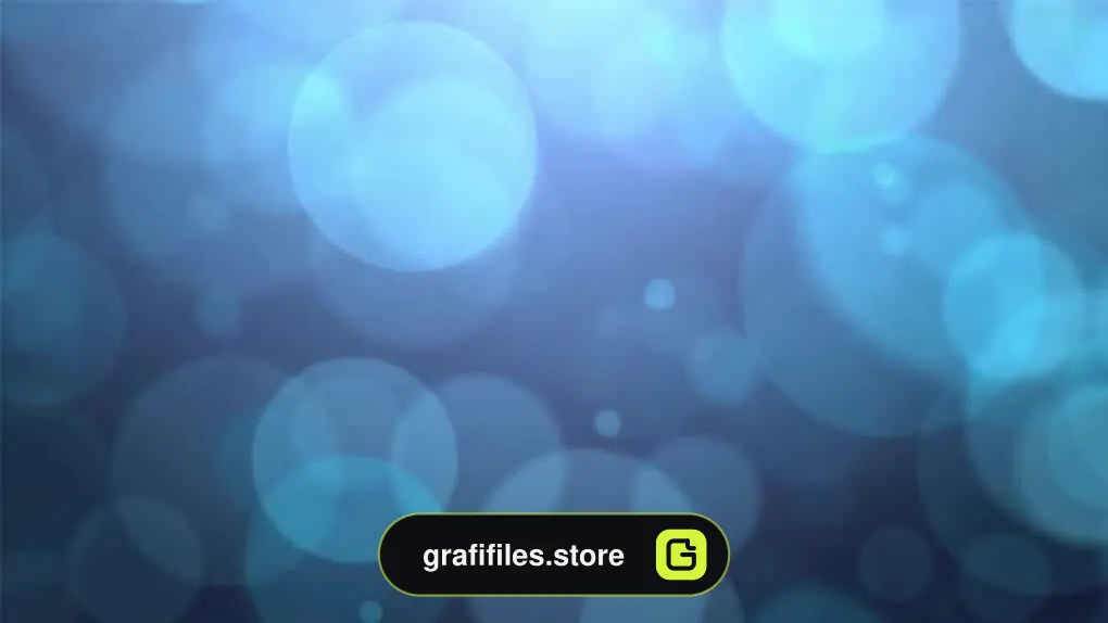 بک گراند موشن گرافیک پارتیکل آبی Large Blue Falling Particles