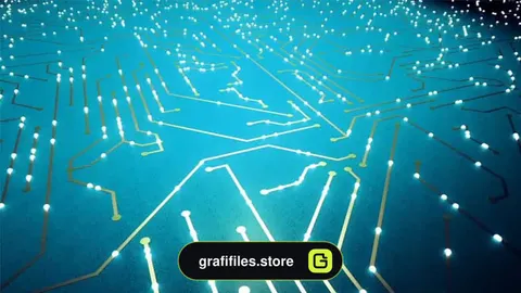 فوتیج Lit Electronic Chip