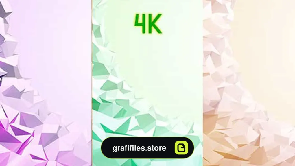 بک گراند موشن گرافیک Low Poly Background Opener