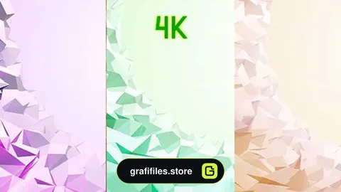 بک گراند موشن گرافیک Low Poly Background Opener