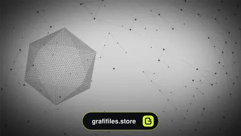 بک گراند موشن گرافیک شبکه Math Network Background
