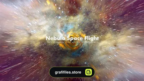 فوتیج کهکشان Nebula Space Flight 12