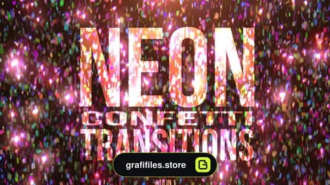 ترانزیشن Neon Confetti Transitions