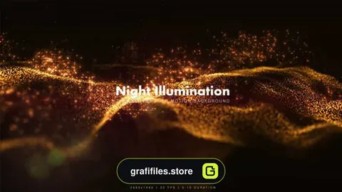 بک گراند موشن گرافیک Night Illumination