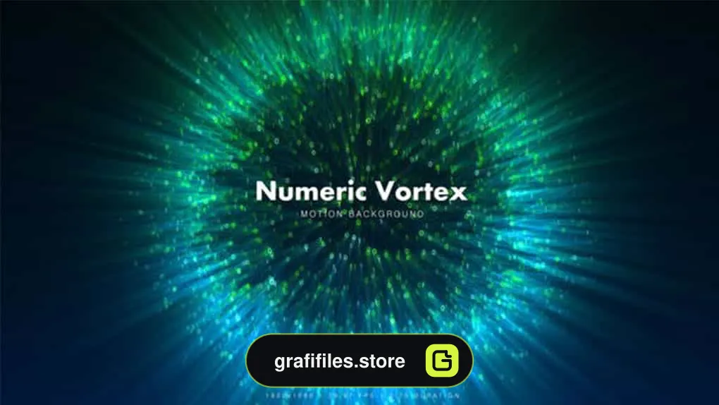 بک گراند موشن گرافیک Numeric Vortex 1