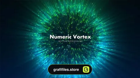بک گراند موشن گرافیک Numeric Vortex 1
