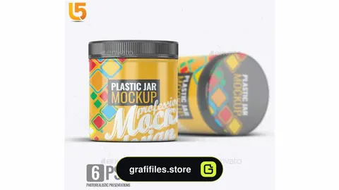 موکاپ قوطی پلاستیکی Plastic Jar Mock-Up