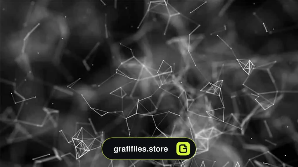 بک گراند موشن گرافیک Plexus On Smoky Background