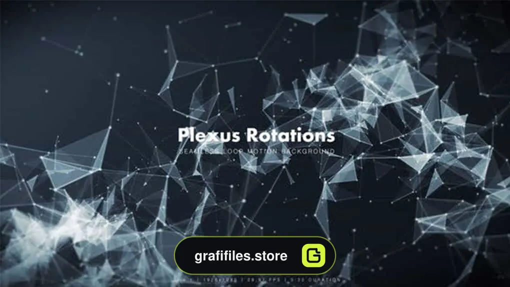 بک گراند موشن گرافیک Plexus Rotations