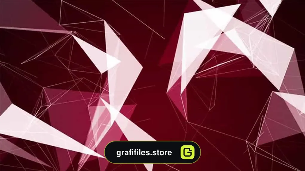 بک گراند موشن گرافیک Plexus With 2D-3D Polygonal Sides