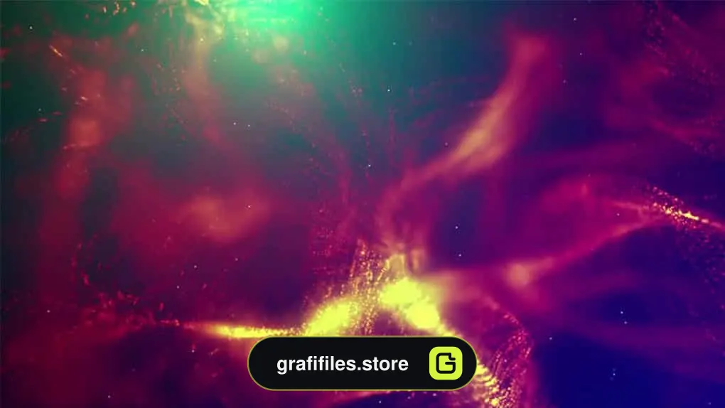 فوتیج Power Particles Floating