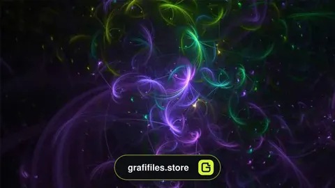 بک گراند آماده موشن گرافیک Psychodelic Fractals
