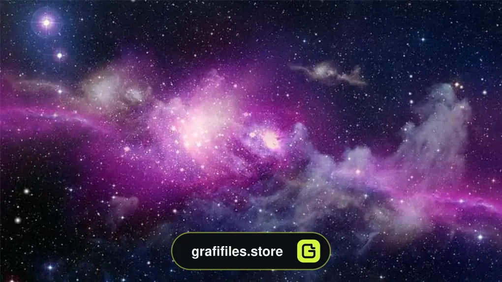 فوتیج کهکشان Purple Belt Space Galaxy Panorama