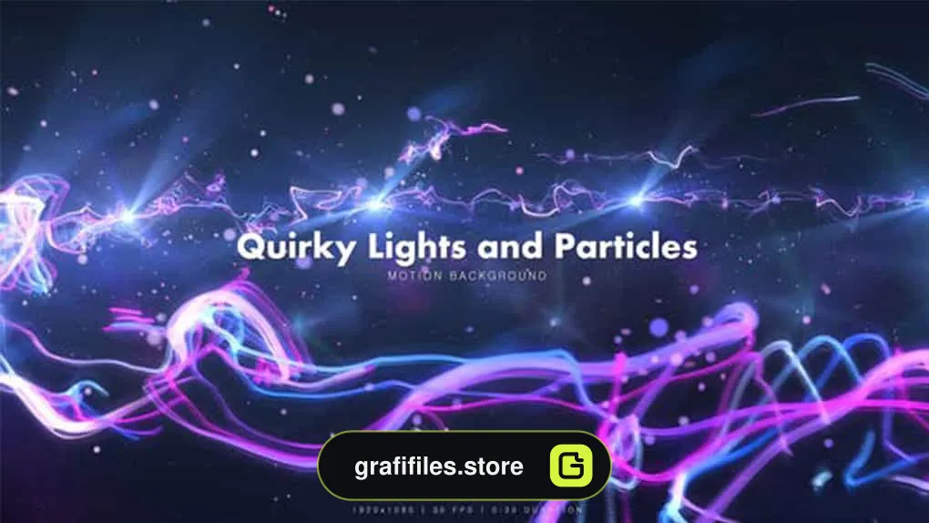 بک گراند موشن گرافیک Quirky Lights and Particles 1