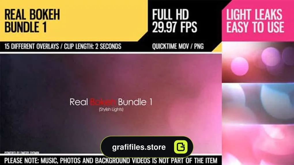 فوتیج افکت نور بوکه Real Bokeh Bundle 1