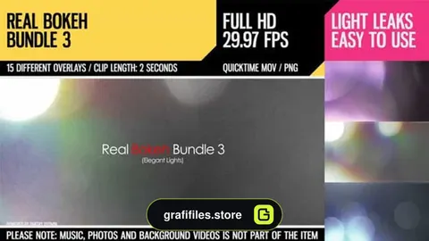 فوتیج افکت نور بوکه Real Bokeh Bundle 3