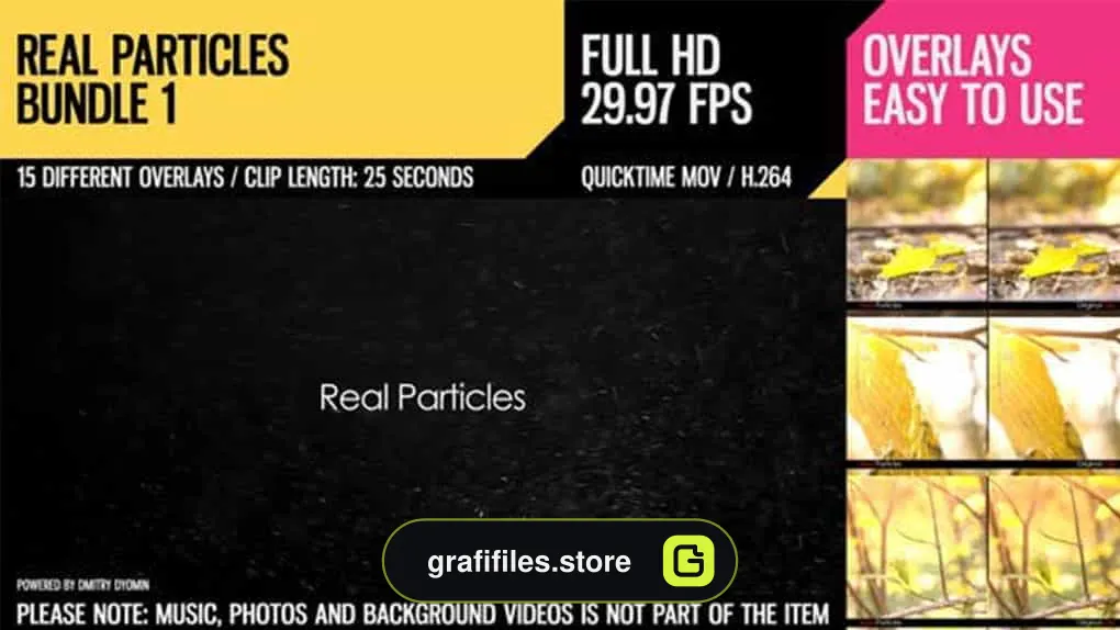فوتیج ذرات معلق Real Particles Bundle 1- Soft Particles