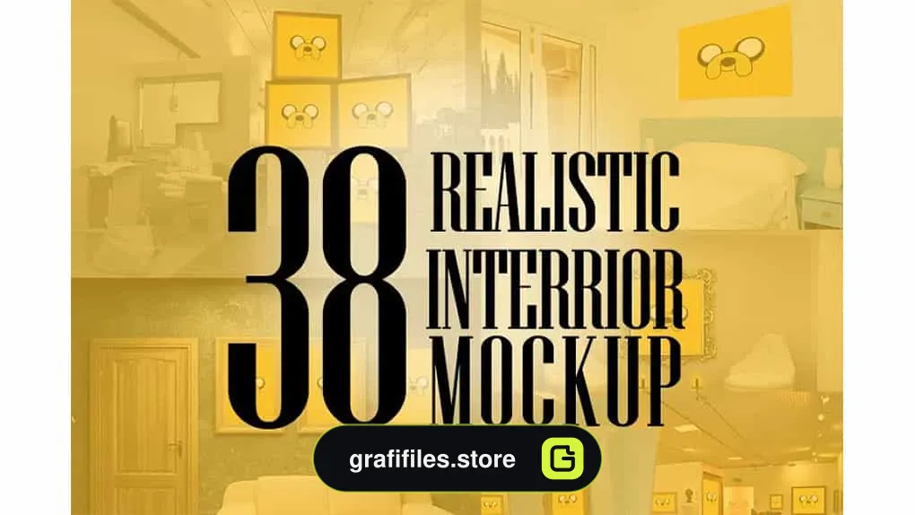 موکاپ صحنه داخلی Realistic Interior Mockup