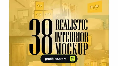 موکاپ صحنه داخلی Realistic Interior Mockup