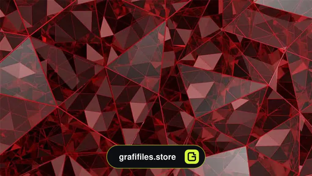 بک گراند موشن گرافیک Red Kaleidoscope Glass Background