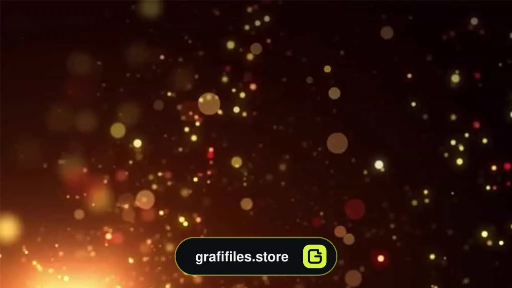 بک گراند موشن گرافیک Rising Fiery Particles