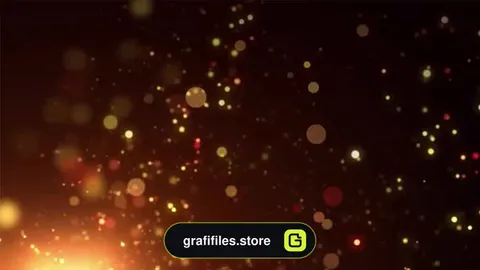 بک گراند موشن گرافیک Rising Fiery Particles