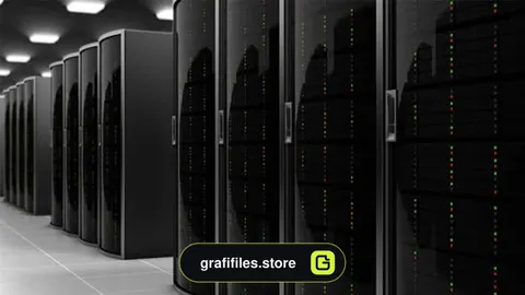 فوتیج Server Room in Cloud Datacenter