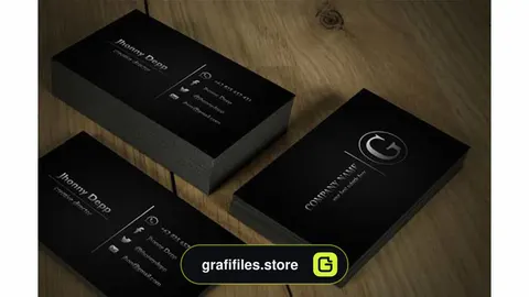 فایل لایه باز کارت ویزیت Shiver Business Cards