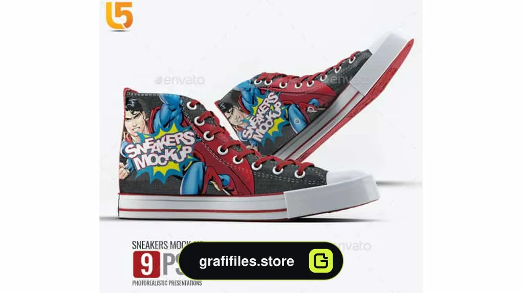موکاپ اسنیکرز Sneakers Mock-Up V1