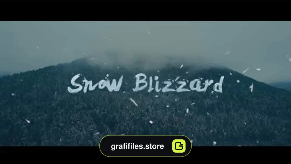 فوتیج بارش برف Snow Blizzard