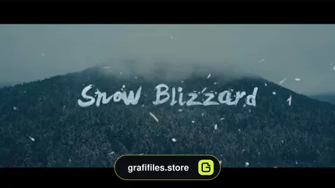 فوتیج بارش برف Snow Blizzard