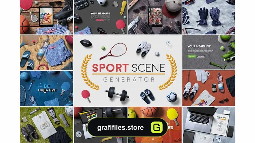 جعبه ابزار ساخت موکاپ ورزشی Sport Scene Generator