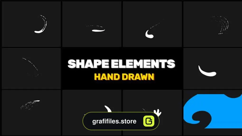 المان موشن گرافیک Swirls And Shapes Elements Pack