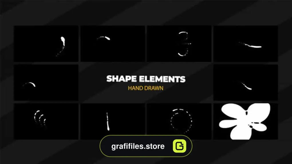 المان اشکال Swirls And Shapes Elements Pack