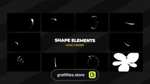 المان اشکال Swirls And Shapes Elements Pack