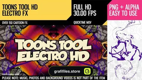 فوتیج افکت کارتونی Toons Tool HD Electro FX