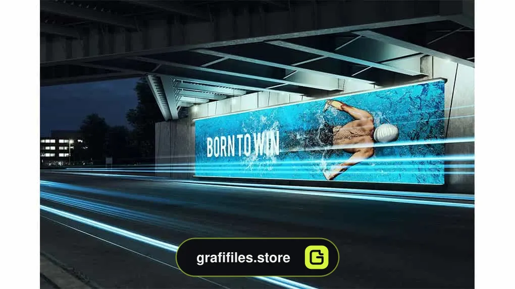 موکاپ بیلبورد Under The Bridge – Billboard Mock-up