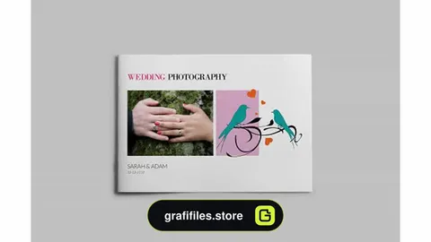قالب ایندیزاین آلبوم عکس عروسی Wedding Album Template