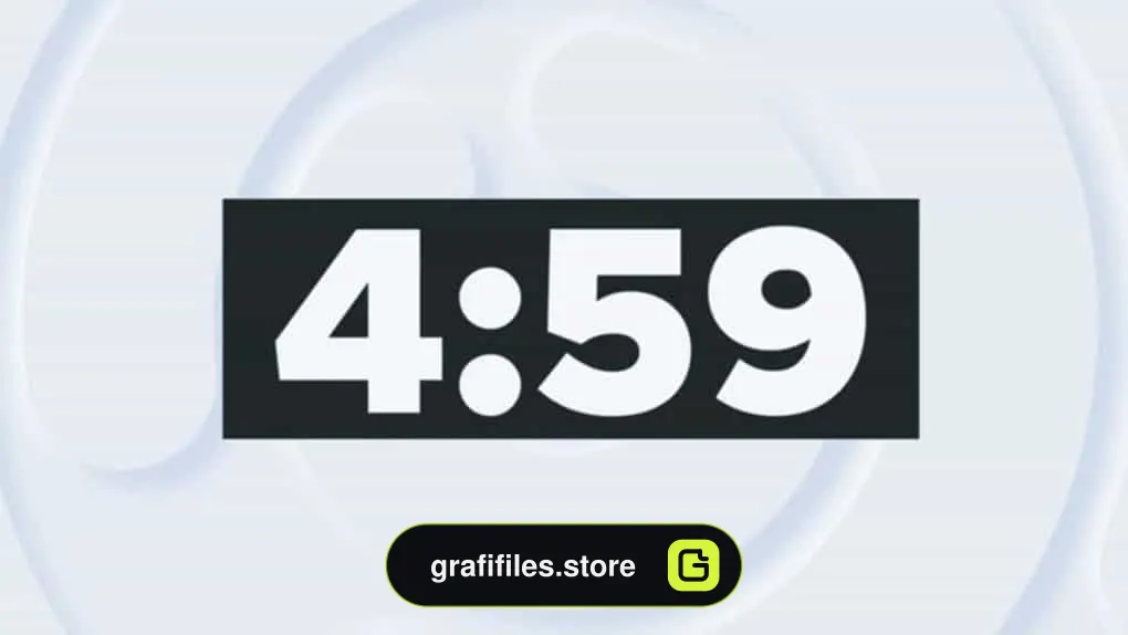 پروژه افترافکت شمارش معکوس Minute Timer Countdown